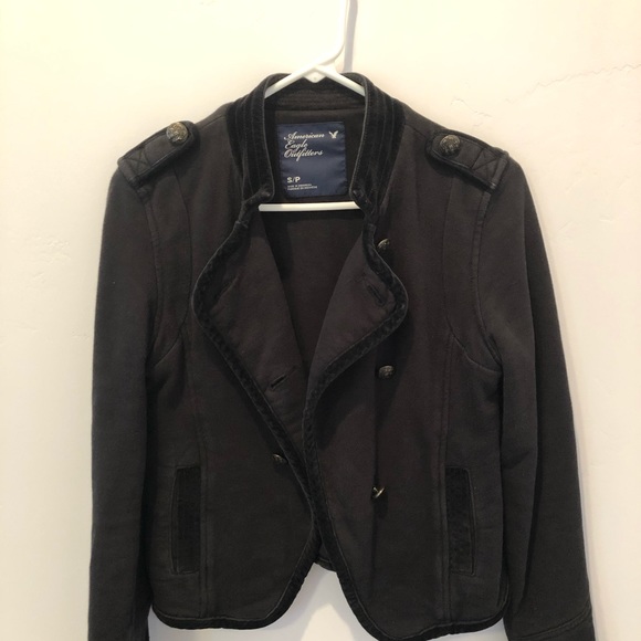 American Eagle Black Jacket sz Small - Picture 2 of 8